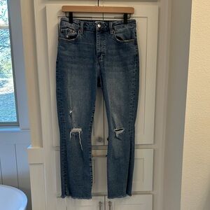 Pistola Classic Blue Distressed Ankle Jeans